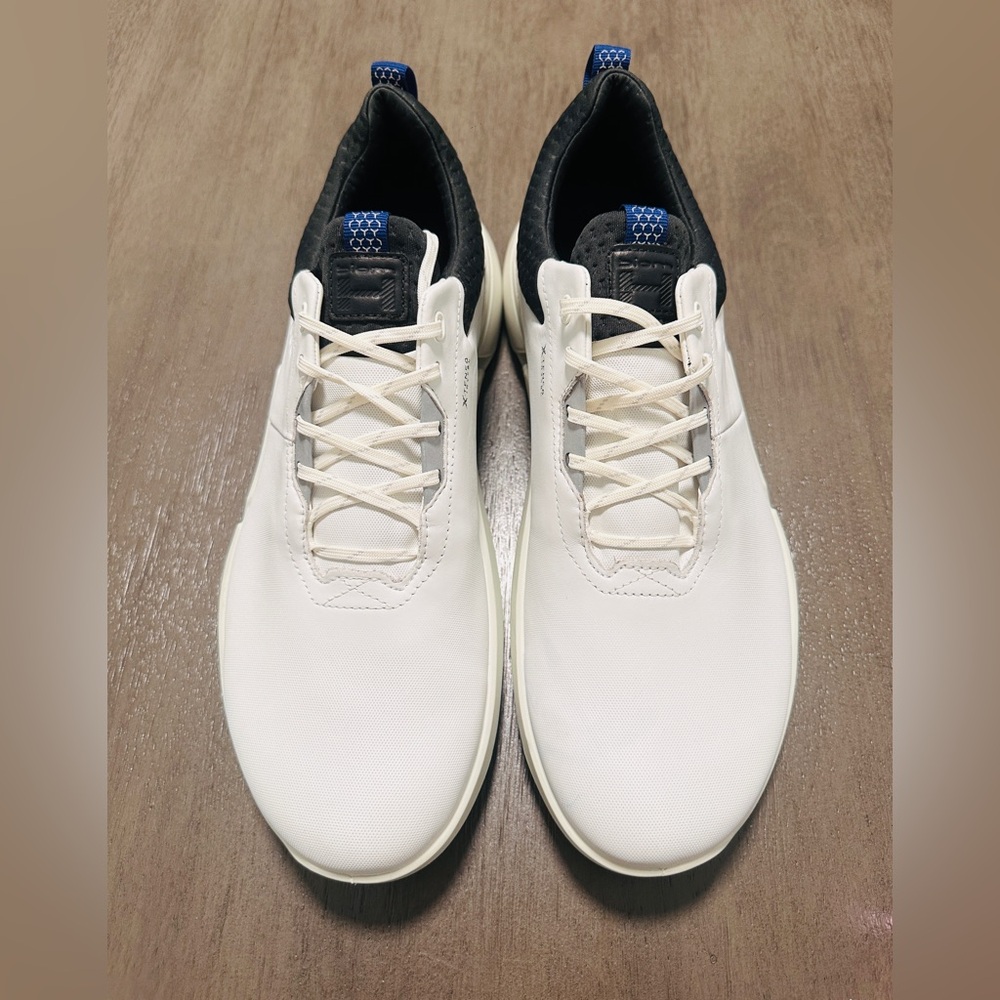 Ecco White and Black Men's Sneakers